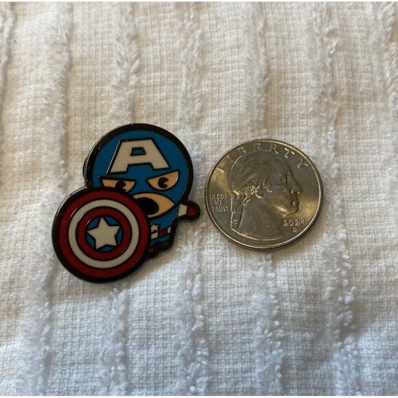 Disney Trading Pin Marvel Kawaii Art Mystery Collection Avengers Captain America - Picture 2 of 5